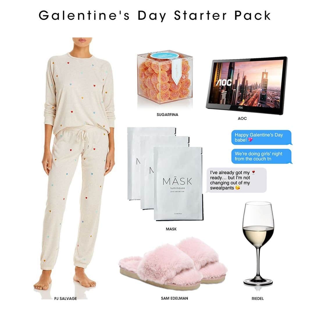 Bloomingdale'sさんのインスタグラム写真 - (Bloomingdale'sInstagram)「The makings of an epic (socially distant) #GalentinesDay 👯‍ How are you celebrating? . . . . . . #StarterPack #Galentines #GirlsNight #GirlsNightIn #Bloomingdales」2月14日 5時01分 - bloomingdales