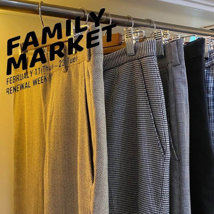 NUTTY Vintage&Collectibleのインスタグラム：「📰NEWS📰 本日より開催🎈NUTTYリニューアルに伴うお得な＜在庫処分セール＞FAMILY MARKET からオススメアイテムをピックアップ！  ▫︎ used pants ¥3,000〜    デイリーにも、お仕事にも使える シンプルで品のあるパンツ この機会にぜひゲットしてみては？✍️  好評開催中🎊 ⬇︎ファミマ詳細はこちら⬇︎  〜〜〜〜〜〜〜〜〜〜〜〜〜〜〜〜〜 NUTTY×NUTTY Little Room&Deco. presents 👨‍👩‍👧FAMILY MARKET👨‍👩‍👧 2/11(thu)~2/23(tue) 〜〜〜〜〜〜〜〜〜〜〜〜〜〜〜〜〜  ★LRD. ガーデンにてベビー&子供服、ユーズドウェアが¥1000/¥2000/¥3000 ★NUTTY店内にてヴィンテージウェア&ジュエリーが¥3000/¥4000/¥5000 （15~18日はリニューアル工事のためLRD.ガーデンにて開催）  🌀全て税込の均一価格🌀  〜〜〜〜〜〜〜〜〜〜〜〜〜〜〜〜〜  安心してお楽しみいただけますよう屋外にて開催（雨天中止の場合がございます） また、NUTTYではこまめに換気をしながら開催いたします。 ご来店時はマスクのご着用と手消毒のご協力をお願いいたします。  〜〜〜〜〜〜〜〜〜〜〜〜〜〜〜〜〜  〜NUTTYリニューアル工事のお知らせ〜  再来週【2/15(月)~2/18(木)の4日間】 NUTTYリニューアル工事の為、店舗営業をお休みいたします。」