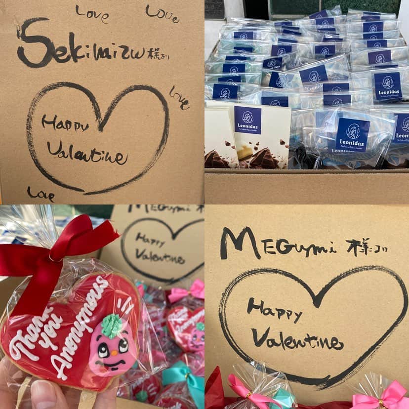 アノニマス〜警視庁“指殺人”対策室〜のインスタグラム：「‪💖Happy Valentine's Day💖‬  ‪関水さん！MEGUMIさん！‬  ‪素敵なバレンタインスイーツ‬ ‪ありがとうございマス🥰💕‬  ‪#関水渚 #MEGUMI ‬ ‪#香取慎吾 #清水尋也 #勝村政信 ‬ ‪#バレンタインデー #テレビ東京 ‬」