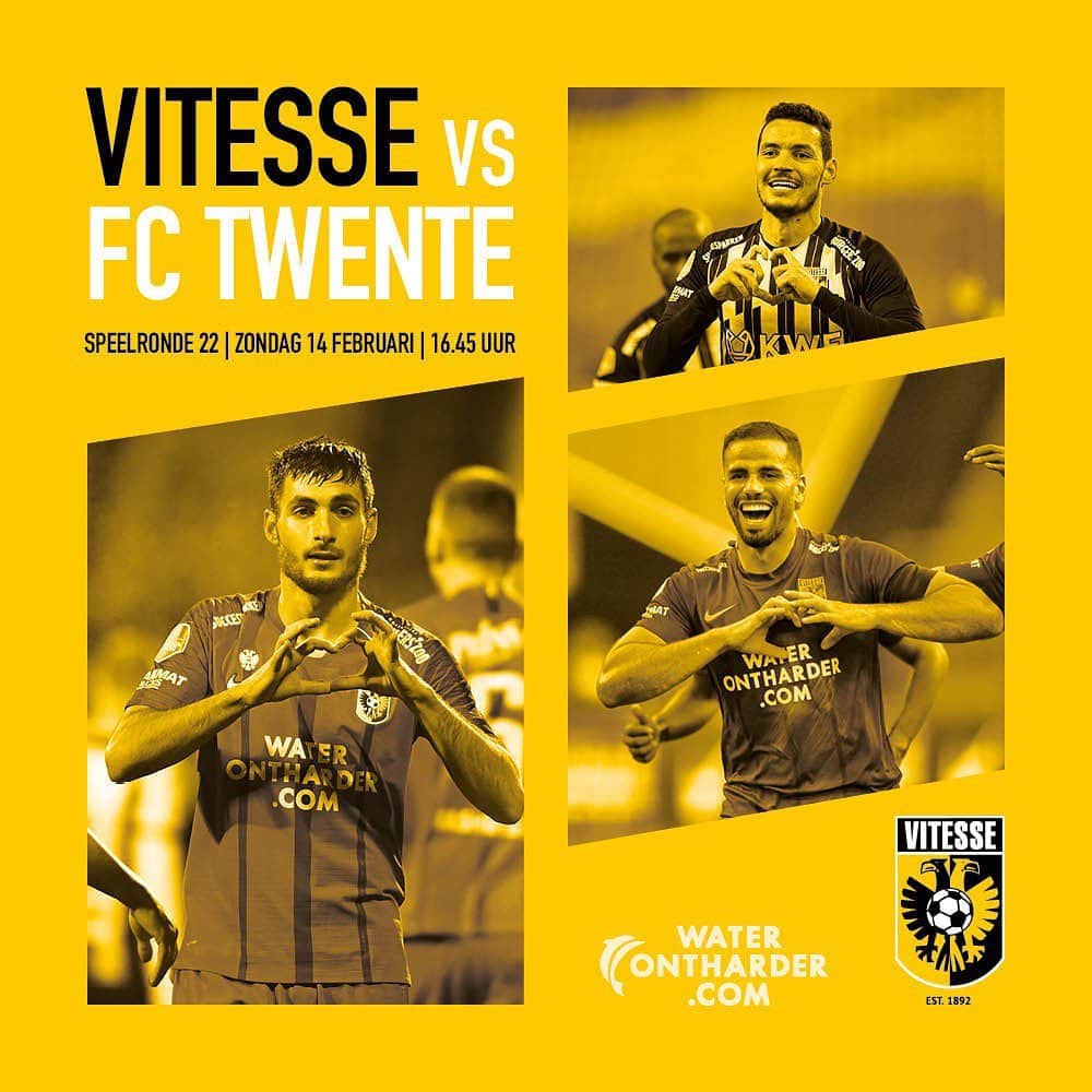 フィテッセさんのインスタグラム写真 - (フィテッセInstagram)「MATCHDAY!   Voor onze geel-swerte liefde 💛🖤  #Vitesse #vittwe #WijVoorJullieJullieVoorOns」2月14日 16時36分 - mijnvitesse