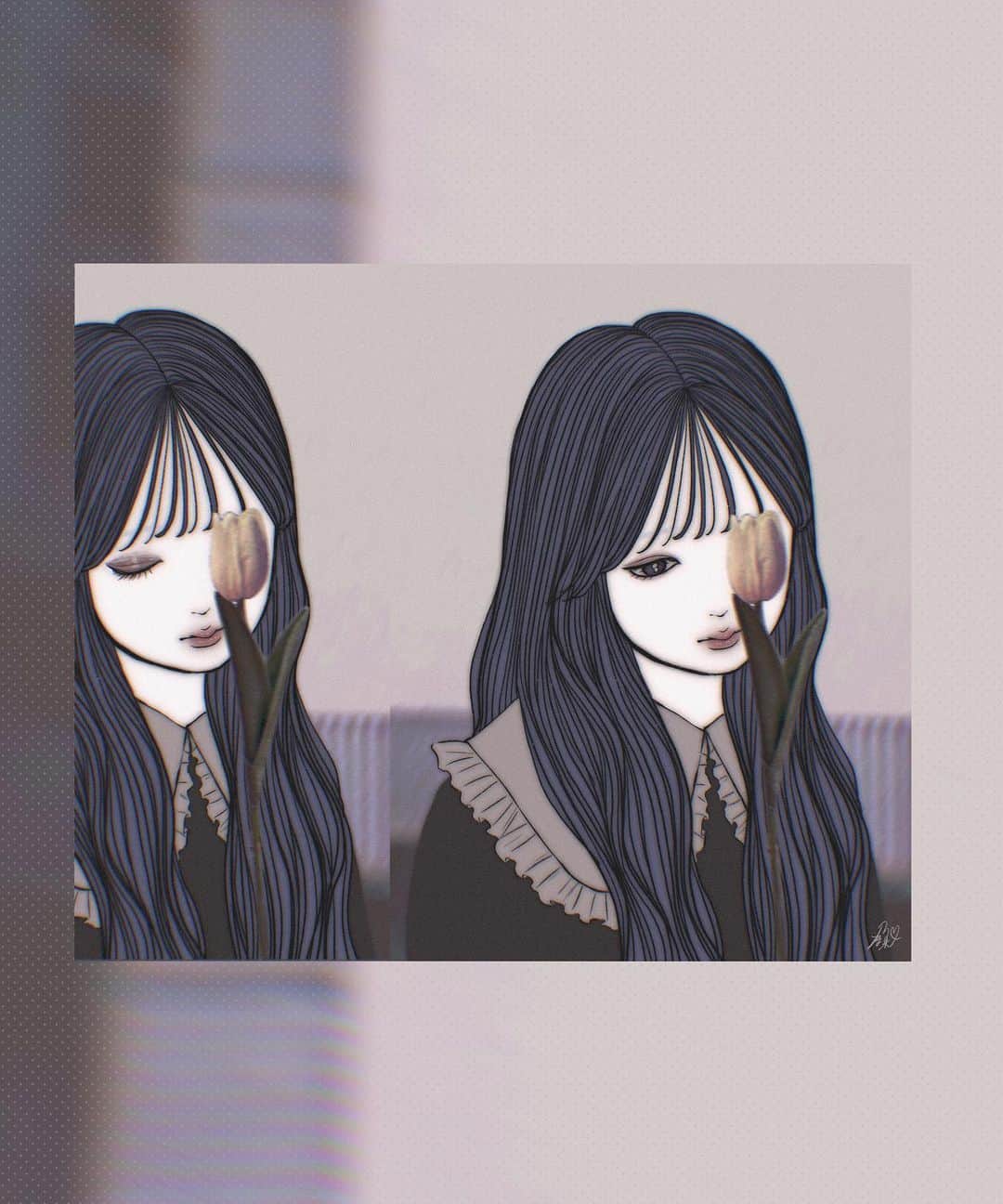 乃の木そよのインスタグラム：「何で . . . #イラスト#アート#絵#画#イラストレーター#デザイン#イラストグラム#イラストレーション #デジタル#illustration#illustrator#art#drawing#artist#painting#artwork#watercolor#sketch#pencil#digitalart#graphite #創作#絵描きさんと繋がりたい」