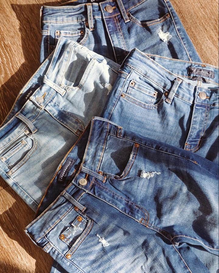 エアロポステールのインスタグラム：「Denim you can depend on #AeroWorld」