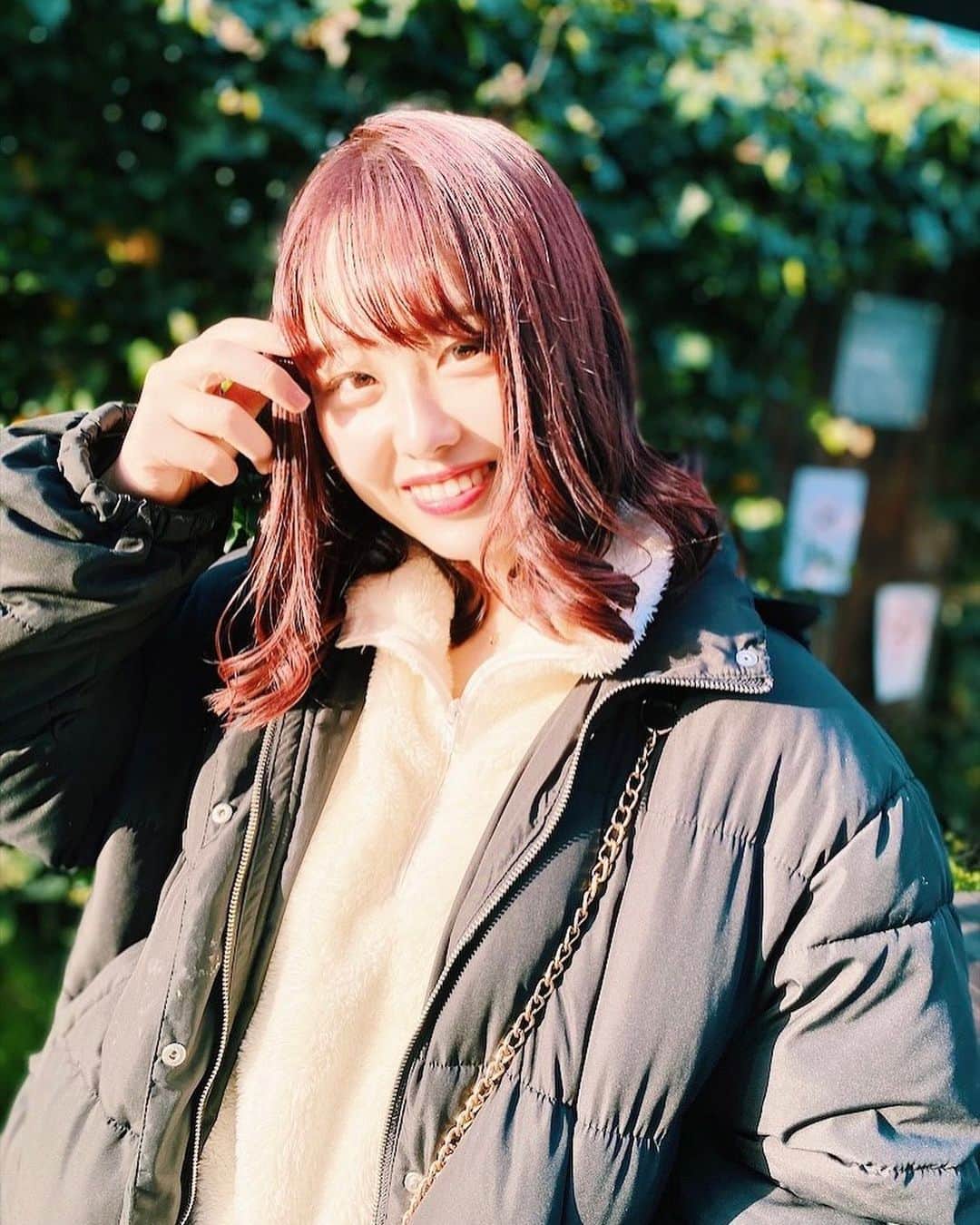 犬塚花菜子のインスタグラム：「こんにちは！髪切ったよん！  #ミスオブミス 最終日！！ 今まで沢山の応援ありがとうございました！💖 今日も投票、マイスタ、RTまだの方RTもよろしくお願いします🙏🏻  最後まで諦めずに頑張ります！！」