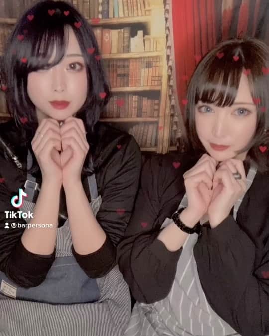 LeChatのインスタグラム：「トア&るしゃ #六本木 #コンカフェ #コンカフェ店員 #しゅきぴ  #tiktok」