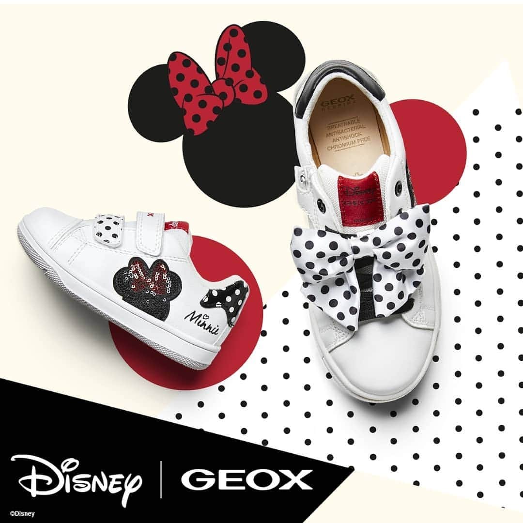 ジェオックスのインスタグラム：「Mickey Mouse and his friends are ready to amaze you for a NEW SEASON of joy and color! Cover up your children's feet with style and comfort: the Capsule Collection of @Disney Mickey & Friends shoes has arrived, for protected yet fashionable feet. ​ ​ ​#geox #geoxkids」