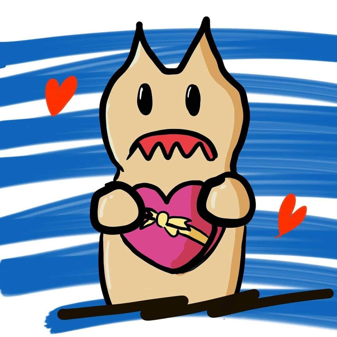 古賀隼斗のインスタグラム：「みんなに元気になって欲しくて、アサヒレンからのプレゼントです。  #バレンタイン」