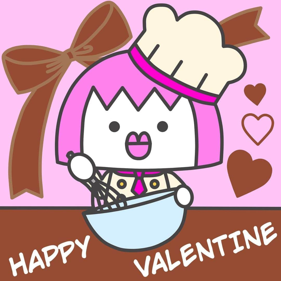 松下千紘のインスタグラム：「Happy Valentine🍫💓 #かまぼこまあや #いらすとぐらむ #イラストグラム #いらすと #valentine #バレンタイン」