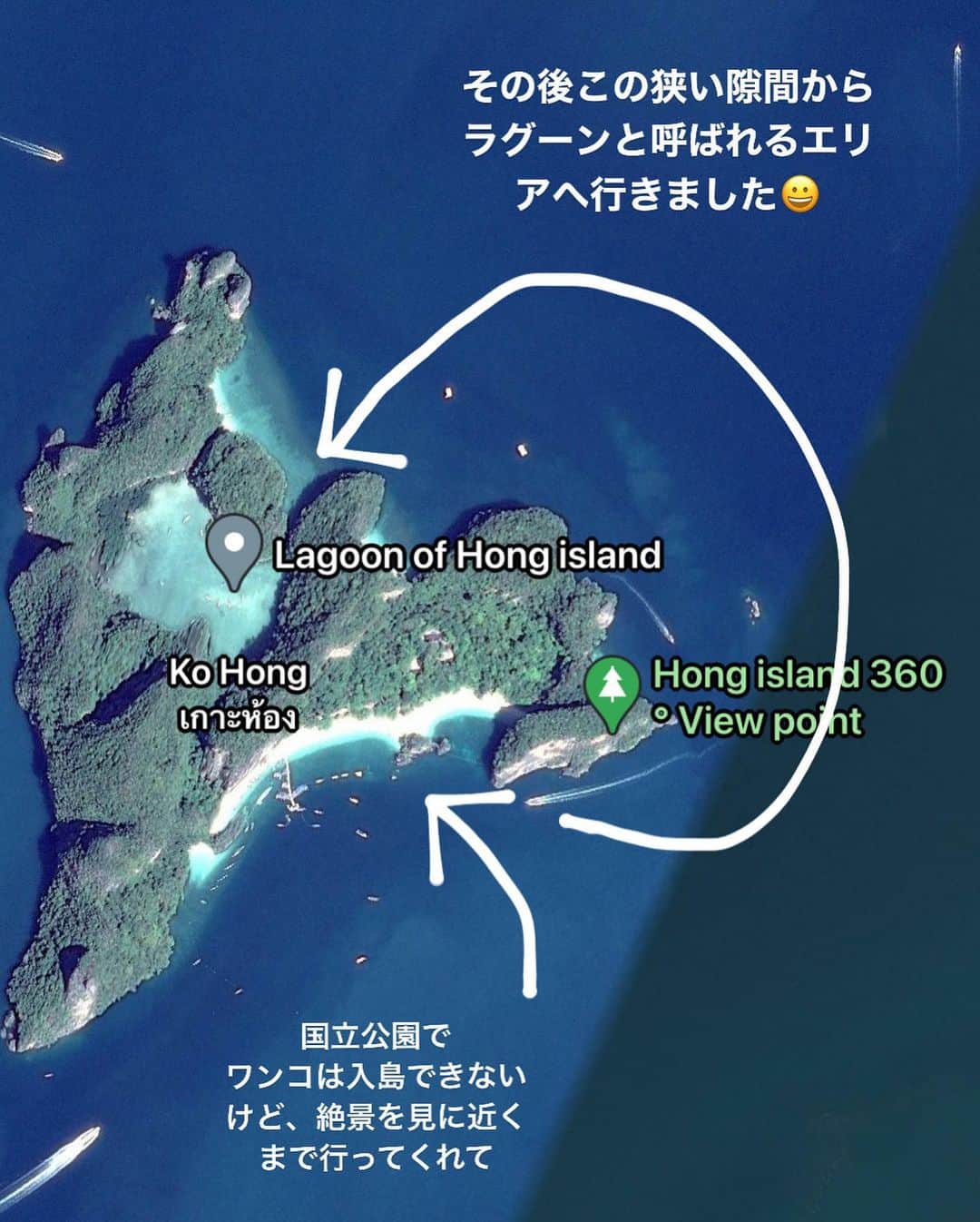 tamatamagoさんのインスタグラム写真 - (tamatamagoInstagram)「Pictures from yesterday's island hopping tour ☺️  #マオちゃんのクラビ島巡り2021 ①  どこから話したらいいのか😆 とにかく船頭さんが陽気でサービス精神旺盛な方ですばらしかったんです。 ムスリムでワンコNGの人が多い中、「お客さんは旅行に来てるのに、そんなのおかしいぜ！オイラはオッケーだぜ！」ってマオねぇを迎えてくれました☺️  お仲間の船(みなさんムスリム)とすれ違うたびに「すげー！」「でっかい犬乗せてるぜぇー」って歓声が上がるんだけど「犬乗せちゃいけないって❓テヤンデェ‼️ワハハ😆😆」みたいなおじさんで😆 何十年もこの仕事してて、初めてワンコ乗っけたよーって。 オイラは猫を愛してるから気持ちは分かるよぉ。自分が食えずにお腹空いたって猫にお腹すかせるわけにゃいかねぇや‼️ とも言ってました✨  マオねぇはこの通り。 いつになったら泳げるのか…。 これだけを考えてるのがよく分かります😆  まだまだポストは続くので、お付き合い下さーい😆  ① 行きたかったポダ島方面はワンコダメになっちゃってたので、まずはホン島を目指しました。ここクラビは断崖絶壁とエメラルドグリーンの海が見所！  ②おっっちゃんが迎えに来た  ③結構なスピードで進む  ④小島がいっぱい。  ⑤ニコリ☺️内心は「🐶舟とかいいから早く泳がして下しゃい‼️」  ⑥旅のプラン。メインビーチには係の人がいるから下りれないけど、ホン島の人気スポット、ラグーン(ラグーナー)はおっちゃん曰く船から見りゃ違反じゃないだろぅー👍🏻下りなきゃいいんじゃ！😆  ⑦船頭のおっちゃん✨  2021/02/14  #クラビ　#タイ　#タイ旅行　#ゴールデンレトリバー #レトリバー　#ゴールデンレトリバーのいる生活 #大型犬 #goldenretriever #goldenretrieversofinstagram #goldenretrieverlove #goldenretrieversworld #instagood #instagolden #welovegoldens #dogsofinstagram #thailand #krabi #beach #islandhopping」2月14日 12時40分 - tamatamago