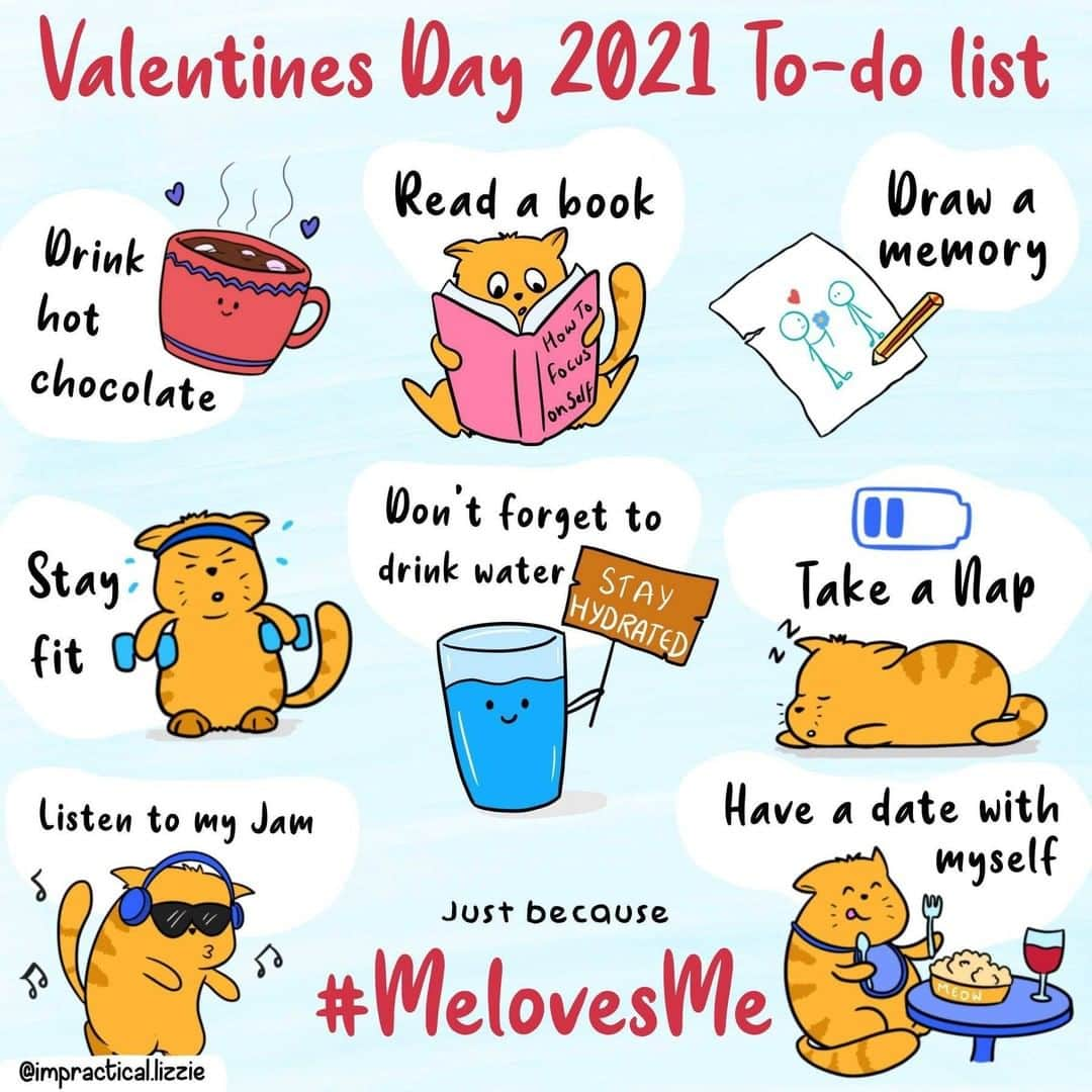 9GAGさんのインスタグラム写真 - (9GAGInstagram)「Remember to love yourself❤️ 📸 @impractical.lizzie - #valentinesday #selflove #comic #9gag」2月14日 13時00分 - 9gag