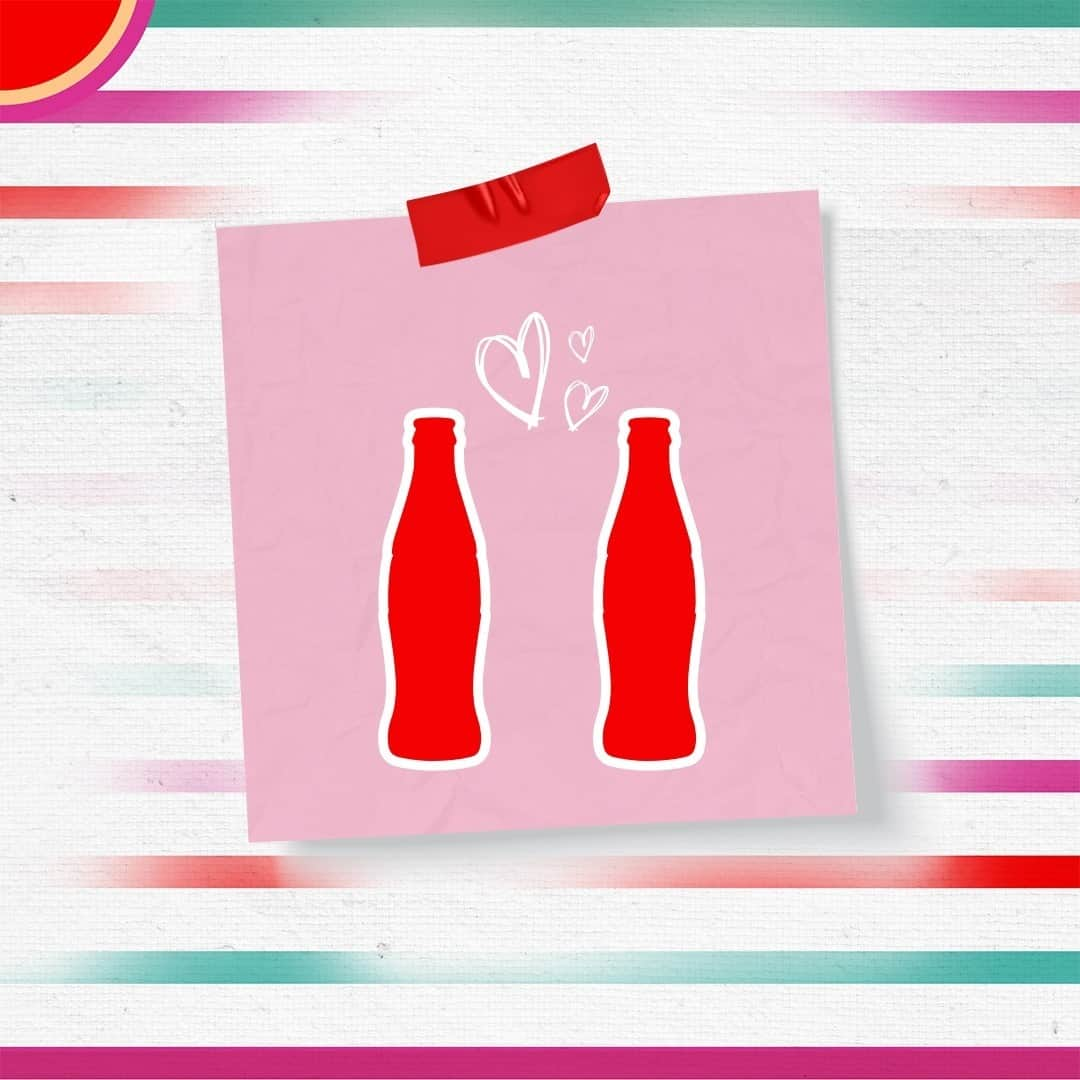 Coca-Colaのインスタグラム：「Valentine’s Day? More like Valentine’s Year. (We love you 365 days a year!) ♥️」