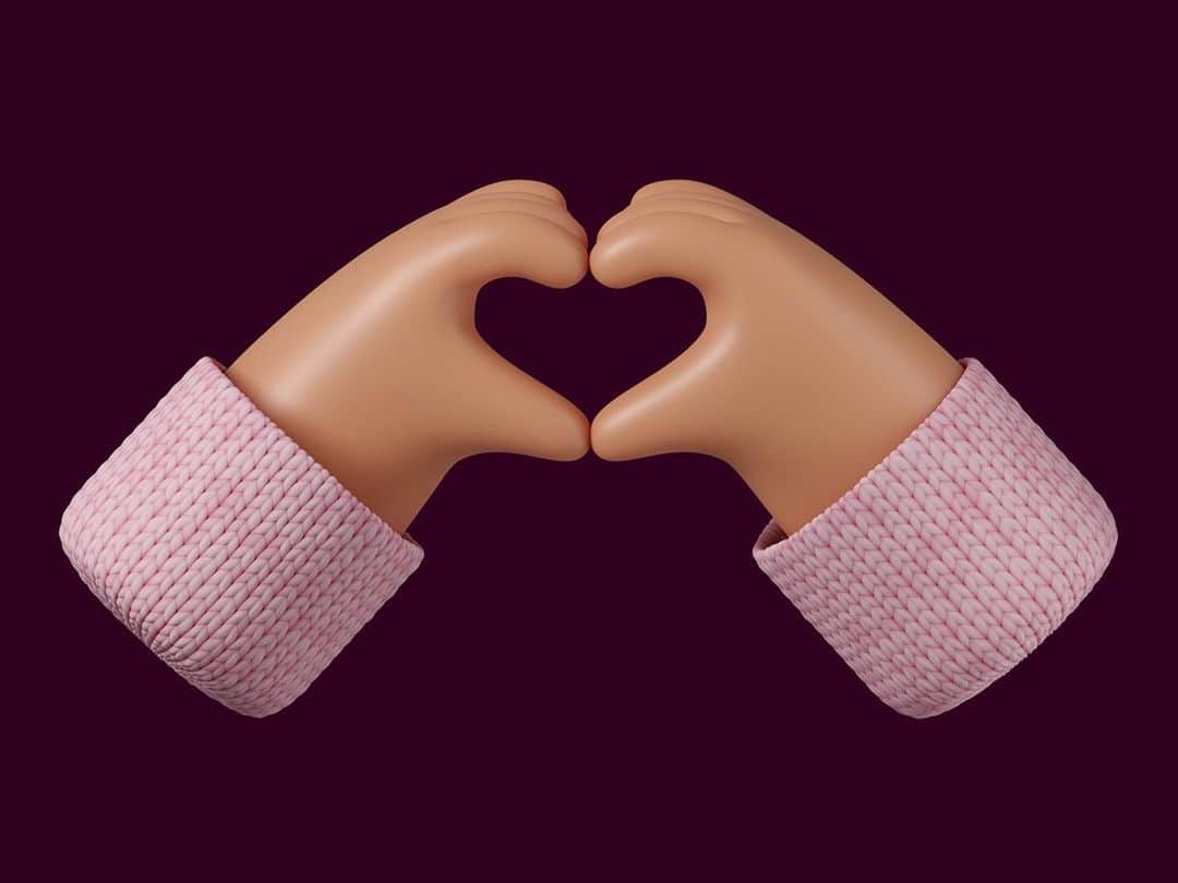 Dribbbleさんのインスタグラム写真 - (DribbbleInstagram)「3D Hands Valentine's Day by Anna Besler for Icons8 ⠀ ⠀ #dribbble #design #3D #ValentinesDay #3dart #love #dribbblers」2月15日 1時02分 - dribbble