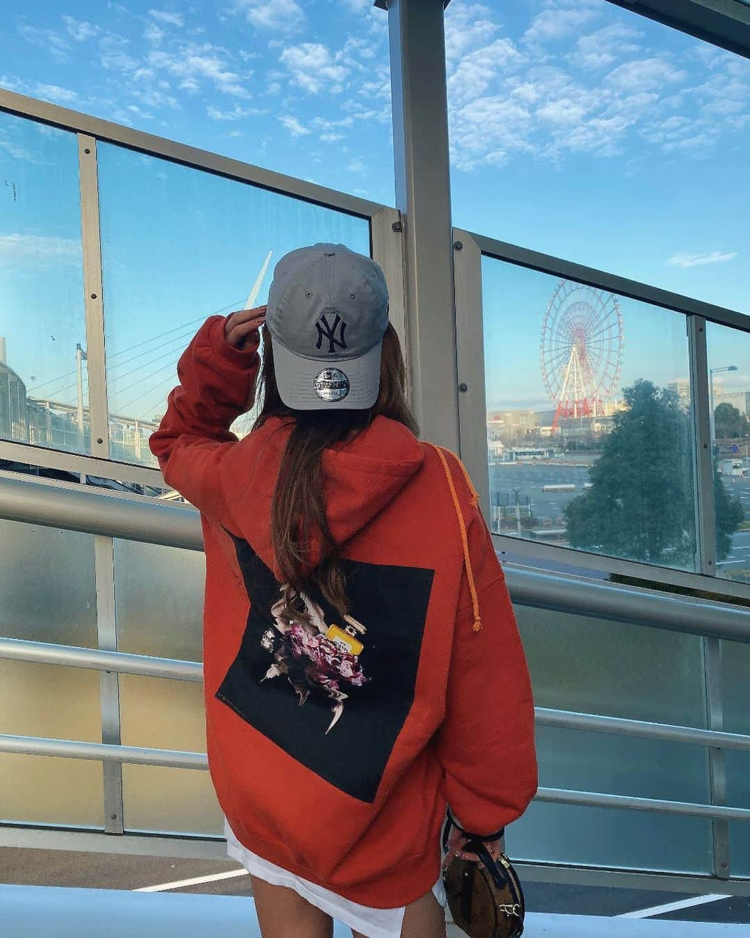 manaさんのインスタグラム写真 - (manaInstagram)「初のお台場🎡  #コーデ#春コーデ」2月14日 17時33分 - manaloha.k