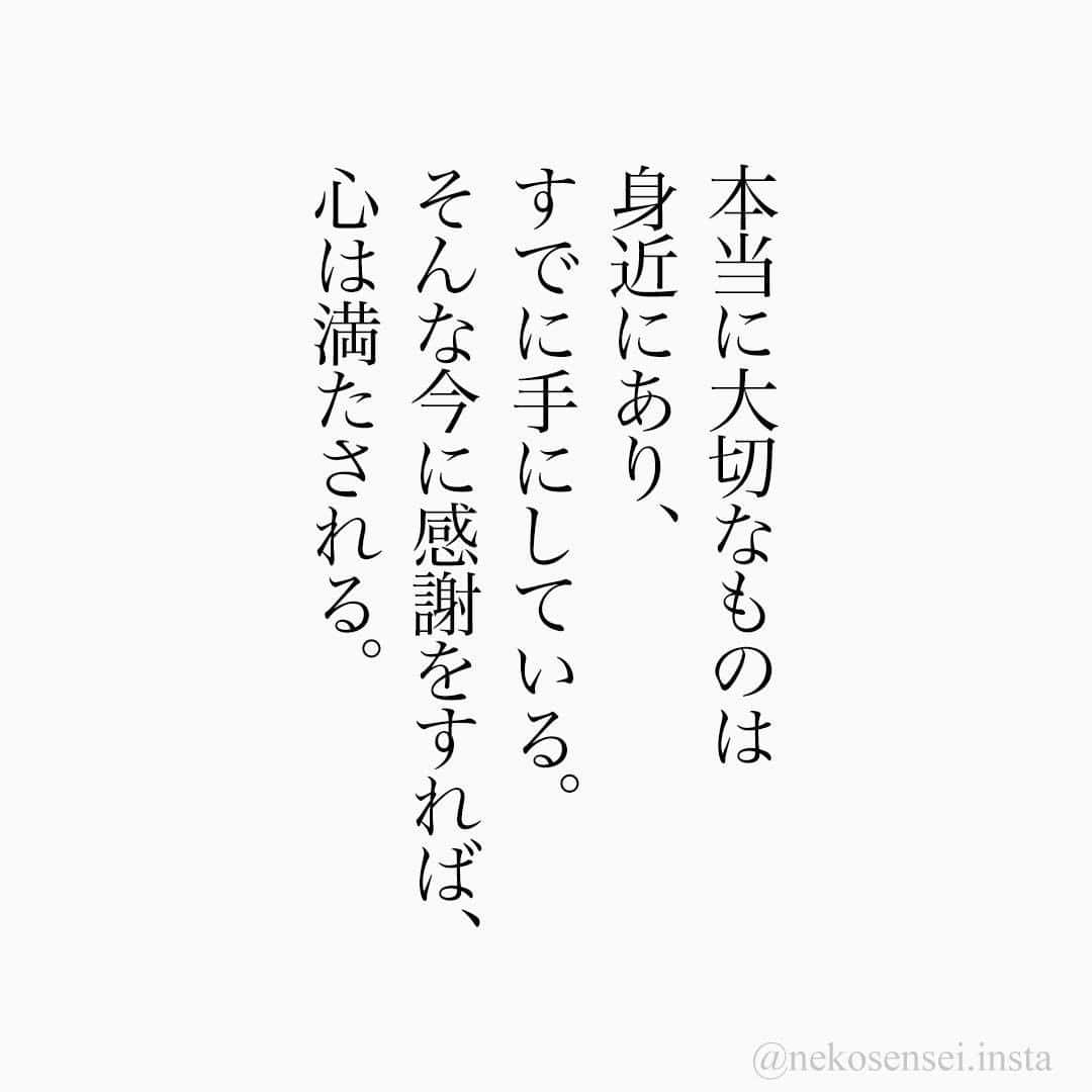 ユメネコ@哲学者さんのインスタグラム写真 - (ユメネコ@哲学者Instagram)「. #言葉 #言葉の力 #メッセージ #メンタル #自己啓発 #前向き #ポジティブ #心 #カウンセリング #コーチング ⁣ #自分磨き #癒やし #感謝 #感謝の気持ち #名言 #格言 #悩み #相談 #幸せ #しあわせ⁣ #人生 #生きる #生き方」2月14日 18時00分 - nekosensei.insta