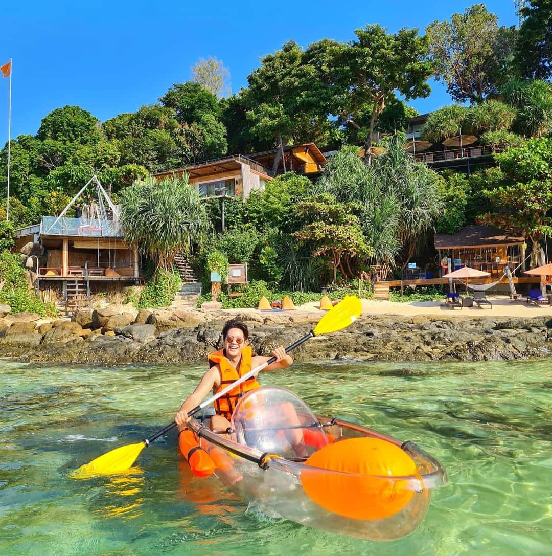 アイス・サランユーさんのインスタグラム写真 - (アイス・サランユーInstagram)「My 1st Time in Lipe ❤ Arrangement trip by Wonderful Resort @theclifflipe  Thank you for my Amazing moment krub  #valentine  #theclifflipe #หลีเป๊ะ #สตูล #เที่ยวทั่วไทยกับไอซ์ศรัณยู」2月14日 18時45分 - icesarunyu