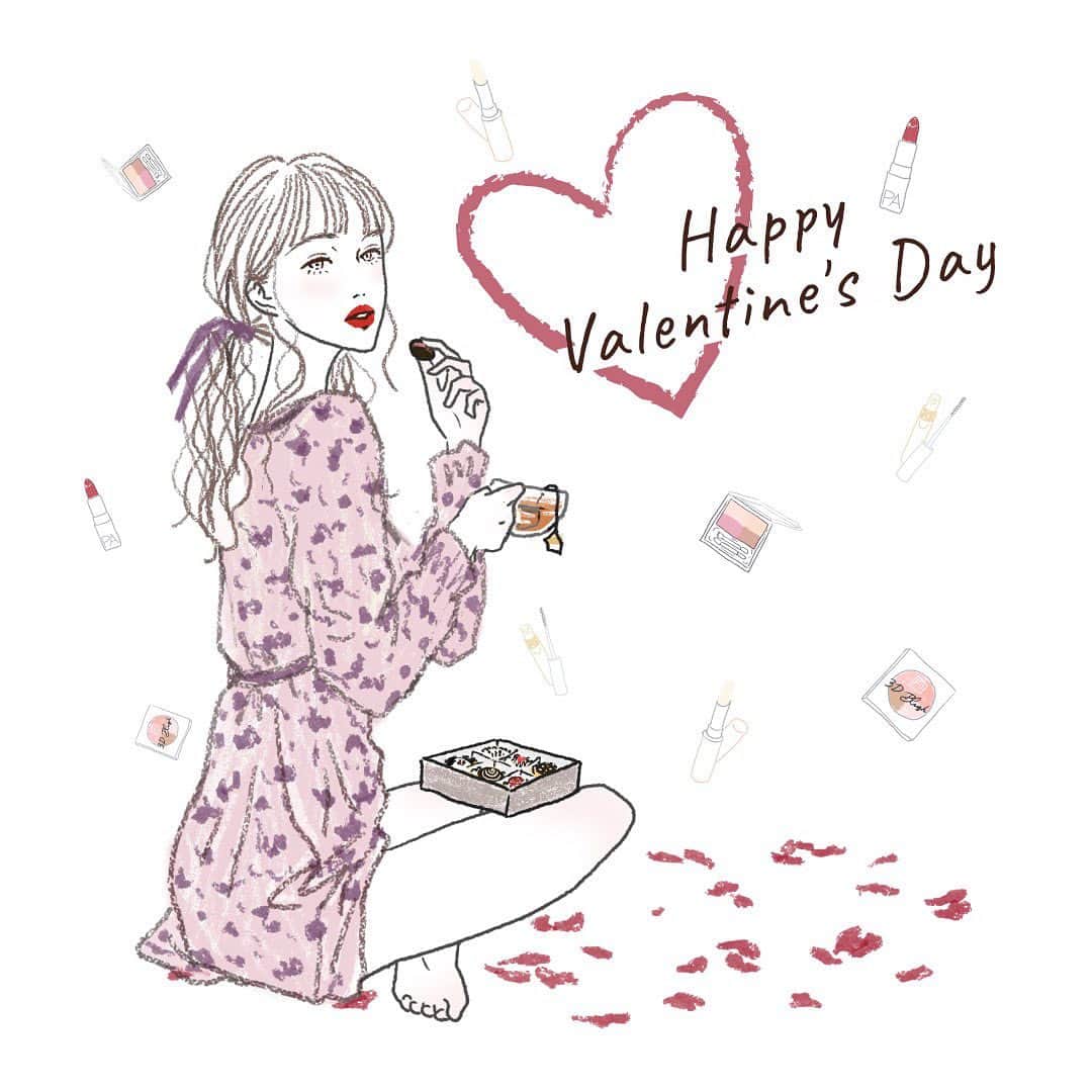 【DHC公式】コスメ♡ダイエット♡ファッション♡ネイルのインスタグラム：「. Happy Valentine's Day 🍫  バレンタインをイメージしたメークをして、紅茶とチョコレートを片手に、贅沢な時間を過ごしたり....🍫❤︎  今年は、自分のために特別な日を過ごしてみてはいかがでしょうか🐇💝?  自分のために過ごすバレンタイン。 なんだか少しワクワクしませんか✨  今日もみなさんにとって 素敵な1日になりますように😊  . #DHC##ディーエイチシー#バレンタイン#コスメ#ピンクメイク#アイシャドウ#マスカラ#ブラウンマスカラ#リップ#グロス#ネイル#ネイルポリッシュ#プチプラコスメ#美容好き#美容 #美容垢 #美容好きな人と繋がりたい #美容マニア #美容オタク #成功コスメ#コスメオタク」