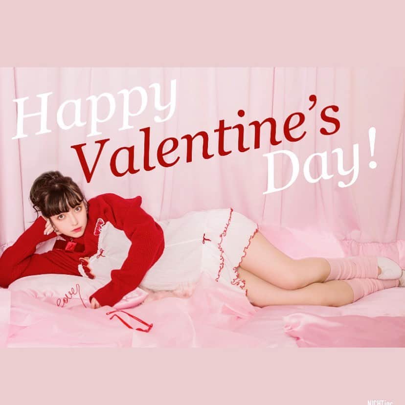 のインスタグラム：「来夢ちゃんのVALENTINE Dayの撮影をしました💖  本日21:00よりFaniconさん限定でヴァレンタインスクラッチを開催いたします。ぜひこの機会に来夢ちゃんのファンクラブを覗いてみて下さい💖」