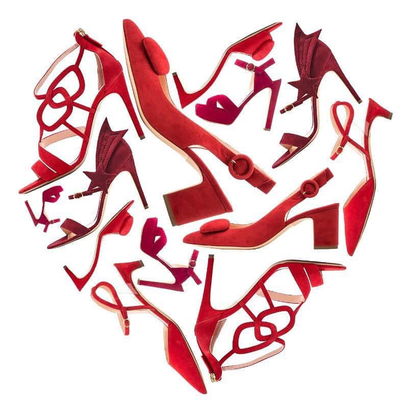 ルパートサンダーソンのインスタグラム：「❤️ Happy Valentine’s Day ❤️ #BeMyValentine #Love #LoveShoes #ValentinesDay #RupertSanderson」
