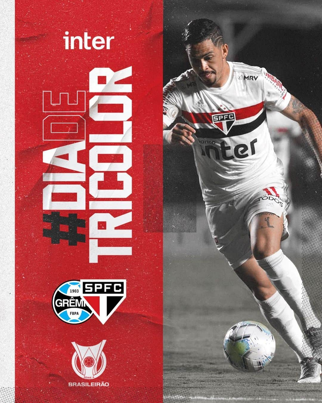 São Paulo FCさんのインスタグラム写真 - (São Paulo FCInstagram)「Hoje tem São Paulo! É #DiaDeTricolor!  ⚽ Grêmio x São Paulo  🏟 Arena do Grêmio ⏰ 20h30 🏆 Brasileirão  📺 Premiere e Sportv 🎙️ SPFCtv [youtube.com/spfctv]  #VamosSãoPaulo 🇾🇪」2月14日 20時56分 - saopaulofc