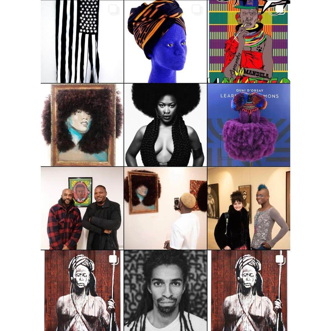 Grace Bonneyさんのインスタグラム写真 - (Grace BonneyInstagram)「‘ Black History Month’ - @yaquimpii takes over Day 3  Although I am French and live in Paris, I draw inspiration globally.  In particular, I find inspiration in #Africa (the continent of my birth) and the US because I can relate to its language surrounding dual identity and community.  The concept of Black History Month is not widely embraced in #France, but it should be because we are integral to the history of France.  Because there are not many opportunities to ceIebrate our contributions in France, I was honored when I was chosen by the American University of Paris @aupinstagram to curate the inaugural "Embracing" exhibition for last year's Black History Month in collaboration with @thecalifornien. It was an examination of this concept through the lens of a group of Afro-French Artists.」2月14日 21時13分 - designsponge