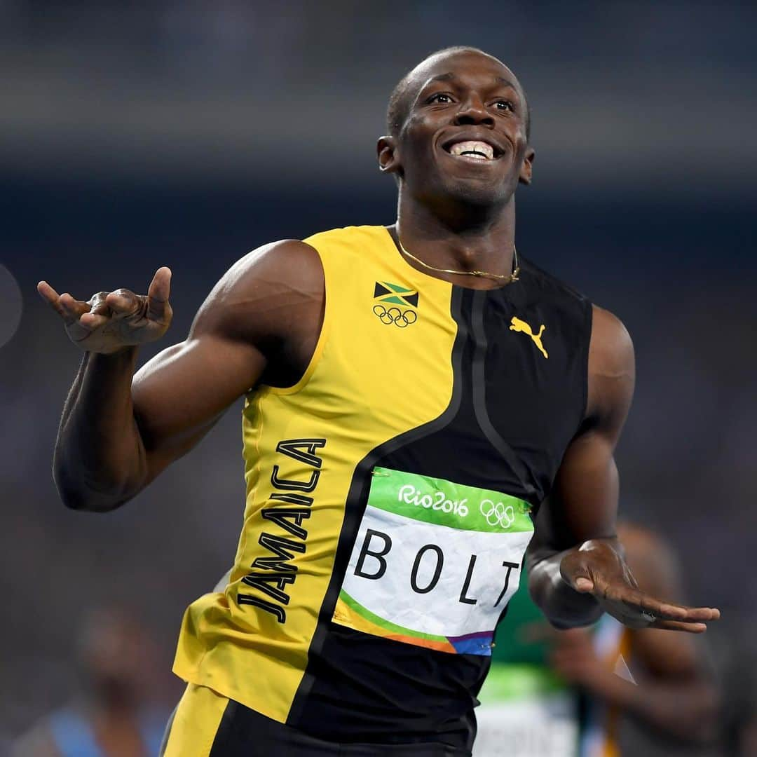 オリンピックチャンネルのインスタグラム：「Having conquered all on the track, Usain Bolt is seeking world domination in music. ⁠⠀ ⁠⠀ Hit the link in bio to hear the Olympic sprint legend himself discuss his plans, and see him play a cricket shot worthy of fellow Jamaican and dancehall artist Chris Gayle.⁠⠀ ⁠⠀ @usainbolt @chrisgayle333 @jamaicaolympic⁠」