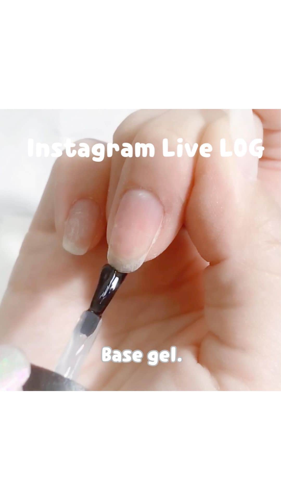 なかやまちえこのインスタグラム：「cuticle care 〜 base gel.⠀ ⠀ #youtube で全編観れます😳🙏⠀  ⠀ PREGEL・Betty gel・きまぐれキャット・PREANFA・PREXY商品は、⠀ ネイリストの方は↓ ⠀ プリモール @nail_premall ⠀ http://gelnailshop.com/ ⠀ キャンディポケット @candypocket_official ⠀ http://www.beautysupport.jp/sm/script_main/shoptop.php ⠀ セルフの方は↓ ⠀ ジョイアート @joyartofficial ⠀ http://joyart.biz/ ⠀ ⠀ にて購入頂けます☺️⠀  #nail #nails #nailart #ネイル #美甲 #ネイルアート  #japanesenailart #manucure #japanesenails #manicurist #gelnails #أظافر #네일아트 #미용 #vẽmóng #ngườiđẹp  #เพ้นท์เล็บ #искусствоногтя #artedeuñas #เพ้นท์เล็บเจล #ジェルネイルデザイン #オーロラネイル #auroranails @pregelofficial @kimagure_cat_whim @bettygel_official @prexyofficial」