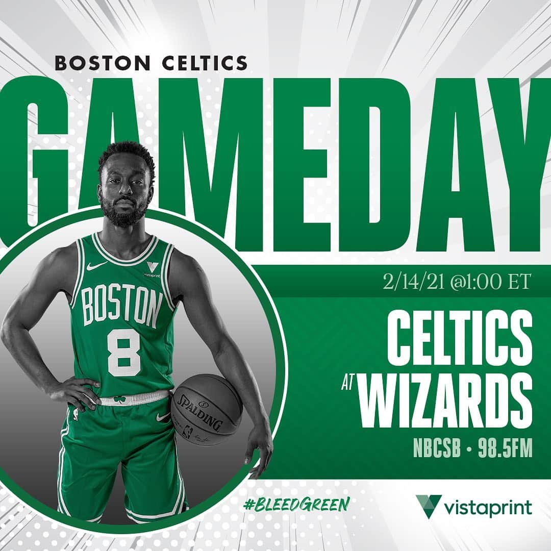 ボストン・セルティックスさんのインスタグラム写真 - (ボストン・セルティックスInstagram)「TODAY ☘️ Celtics at @washwizards, 1:00 p.m. on @nbcsboston and @985thesportshub #BleedGreen #BOSvsWAS #LetsGoCeltics」2月14日 23時30分 - celtics
