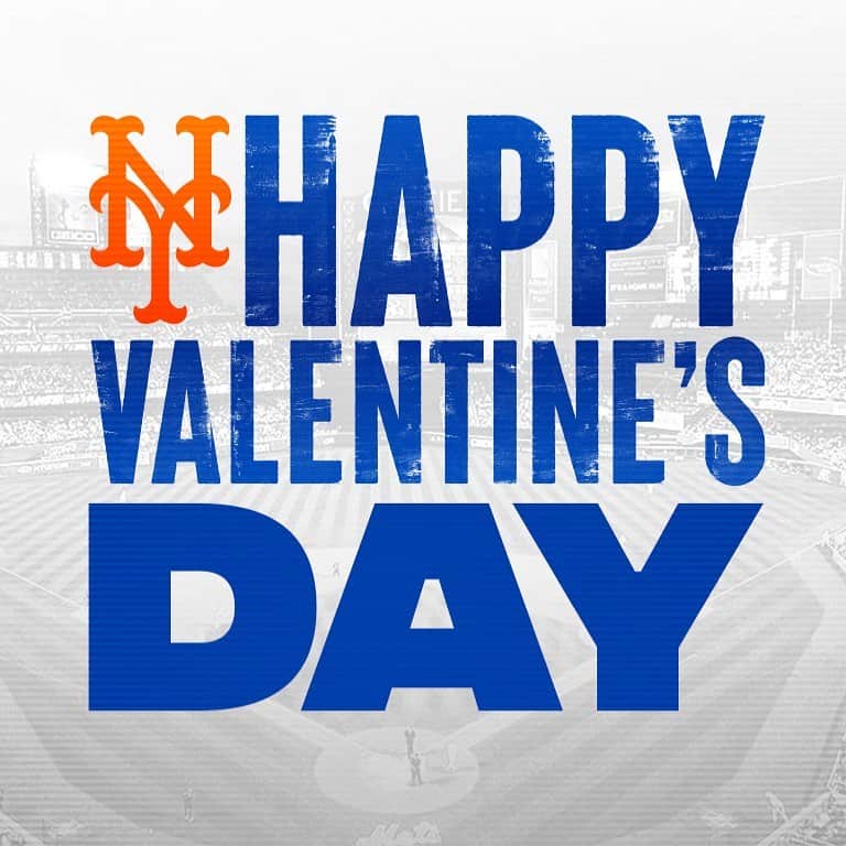 ニューヨーク・メッツさんのインスタグラム写真 - (ニューヨーク・メッツInstagram)「Happy Valentine’s Day! 🧡💙」2月14日 23時41分 - mets