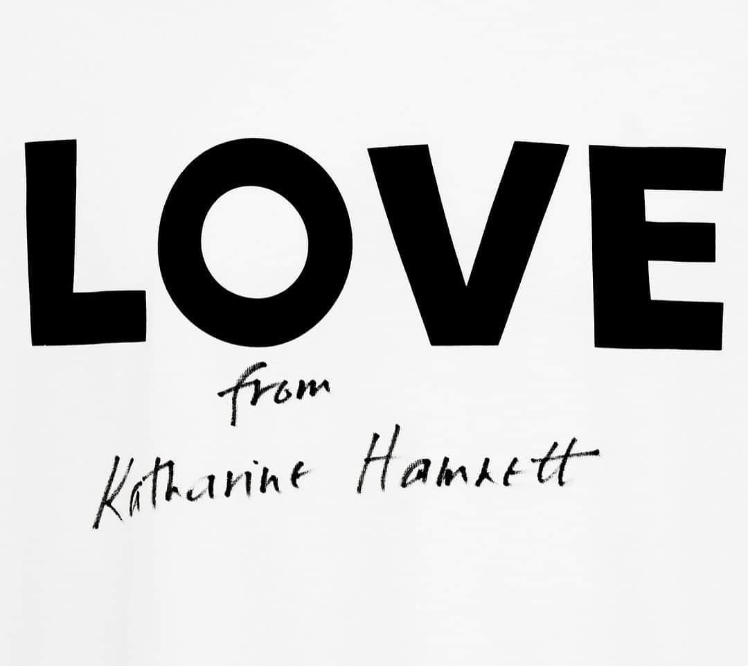 キャサリンハムネットのインスタグラム：「. . . . . . . . . . . . #katharinehamnett #katharinehamnettlondon #love #valentines2021 #chooselove」