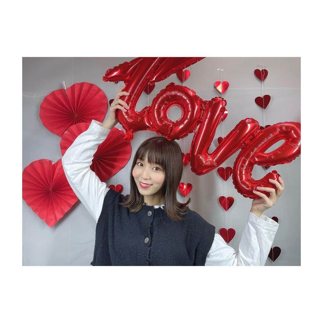 吉川千愛のインスタグラム：「Happy Valentineでした💝  #LinQ #吉川千愛 #こんにちあ #あいんちゅ #valentines  #valentine」