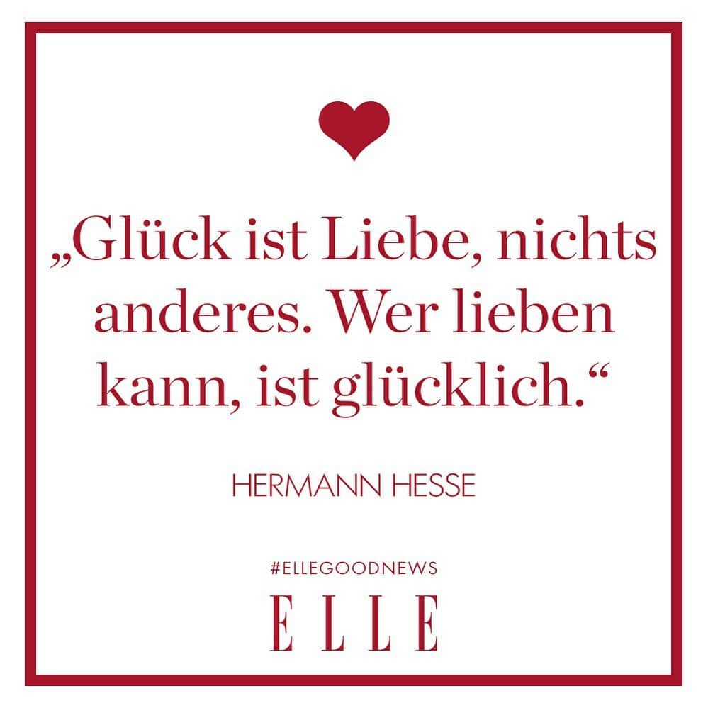 ELLE Germanyさんのインスタグラム写真 - (ELLE GermanyInstagram)「Happy Valentines Day! 💕 Der Tag der Liebe muss keine großen Gesten bedeuten, kann aber eine Erinnerung sein, den lieben Menschen im Leben genau das mal wieder zu sagen. Denn, wie es Johann Wolfgang von Goethe schon wusste: „Es muss von Herzen kommen, was auf Herzen wirken soll.“ #ellegoodnews #valentinesday #valentinstag #love」2月15日 0時05分 - ellegermany