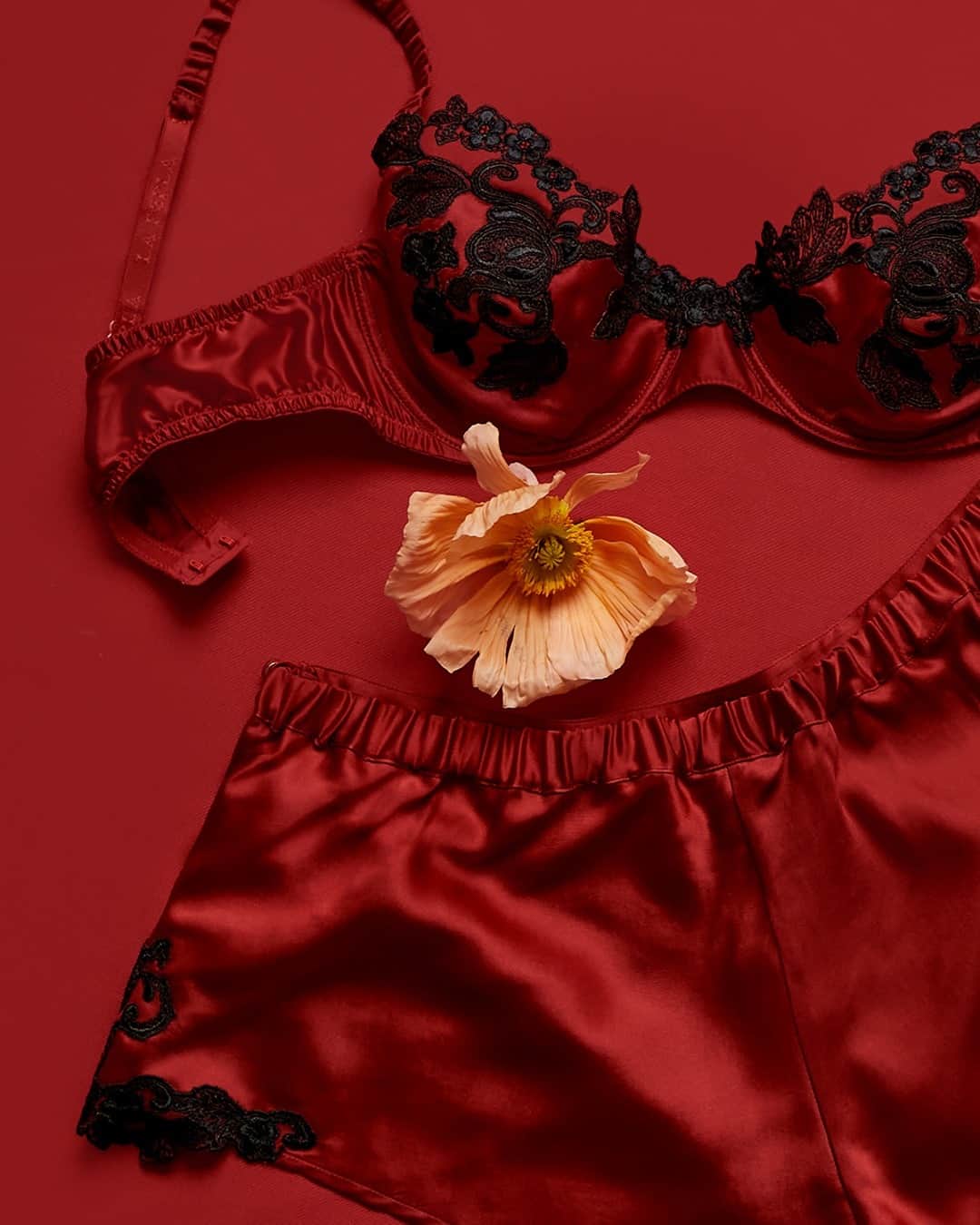 LA PERLAさんのインスタグラム写真 - (LA PERLAInstagram)「Celebrate self-love this Valentine's Day! Why not treat yourself to a luxurious red Maison lingerie set today? #LaPerla」2月15日 0時12分 - laperlalingerie