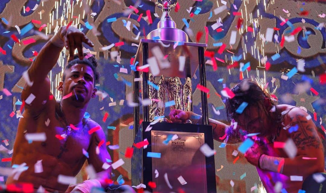 WWEさんのインスタグラム写真 - (WWEInstagram)「#MSK ALL NIGHT ALL DAY!! @nashcarterwwe & @dezmondxavier win the Men’s #DustyClassic! #NXTTakeOver」2月15日 10時31分 - wwe
