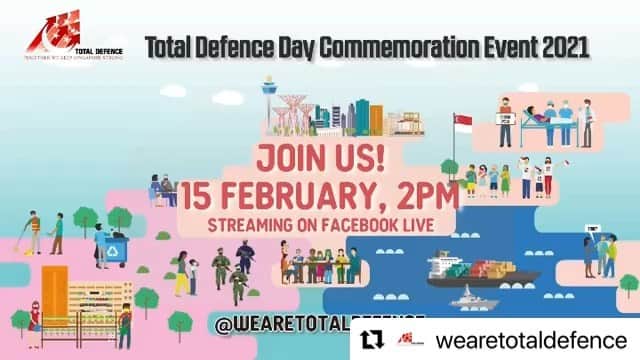 リー・シェンロンのインスタグラム：「Each year on 15 February, we observe Total Defence Day. It marks the Fall of Singapore on this day in 1942 during World War II.   It is a reminder that everyone has a part to play to protect Singapore and keep the country safe. This past year has been a test of our Total Defence. We could not have gotten through the crisis to reach our current stable situation, had Singaporeans not stayed united and resilient and looked out for one another.      Tune into the live Total Defence Day Commemoration Event 2021 at 2pm today on We Are Total Defence Facebook Page, to learn more about how Total Defence matters. ⁣– LHL  @wearetotaldefence #TotalDefence2021 #TogetherWeKeepSingaporeStrong」