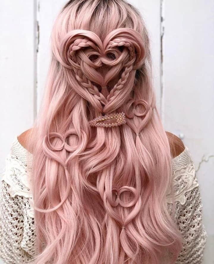 CosmoProf Beautyさんのインスタグラム写真 - (CosmoProf BeautyInstagram)「Nothing but💗for this Valentine's Day #hairinspo⁣ ⁣ Cosmo Prof wishes the #licensedtocreate community a Happy Valentine's Day! May your day be filled with lots of love and good hair!💕@alexandralee1016 used Kenra Professional Whipped Taffy 20 to style this look.⠀⁣ ⁣ TAG a stylist that you love❤👇⁣ ⁣ Find all of the styling products you need to create looks you LOVE at Cosmo Prof!  SHOP via #LinkInBio⁣ ⁣ #repost #kenra #kenraprofessional ⁣ #cosmoprofbeauty #licensedtocreate  #vday #valentine #pinkhair #pinkhairdontcare #pinkhaircolor #pastelhair #vivids #vividhaircolor #vividhair #braidedhairstyles #braidstyle #braidstyles #braidideas #braidedhair #braiding #hairstyling #hairstyler #styleartists」2月15日 3時00分 - cosmoprofbeauty