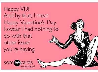 ベス・ベアーズのインスタグラム：「Happy #VD DAY, as my grandma always liked to say. This was one of her holiday classics. Just thought I'd break up your feed with a little laughter in between annoying couples selfies.... LOVE YOSELF! #HAPPYVDDAY」