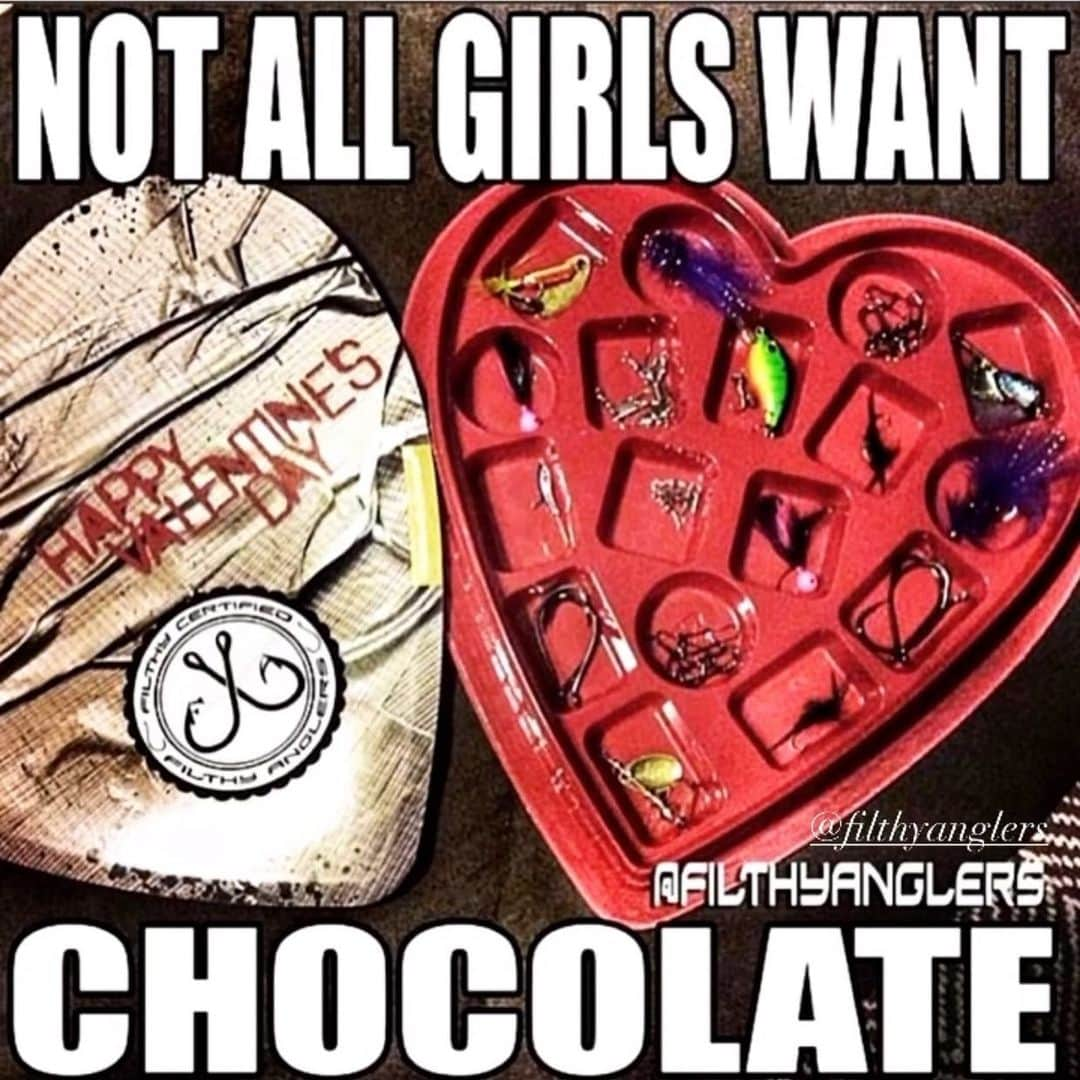 Filthy Anglers™さんのインスタグラム写真 - (Filthy Anglers™Instagram)「We post this every year, why stop! Tag the lady angler in your life that prefers tackle over chocolate! Happy Valentine’s Day to all you filthy love birds! Enjoy each other today. www.filthyanglers.com #valentines #bassfishing #vday #bassfishing #fish #outdoors #love #monsterbass #angler #anglerapproved #girlsfishtoo #girlswhofish #nature #largemouthbassfishing」2月15日 3時07分 - filthyanglers