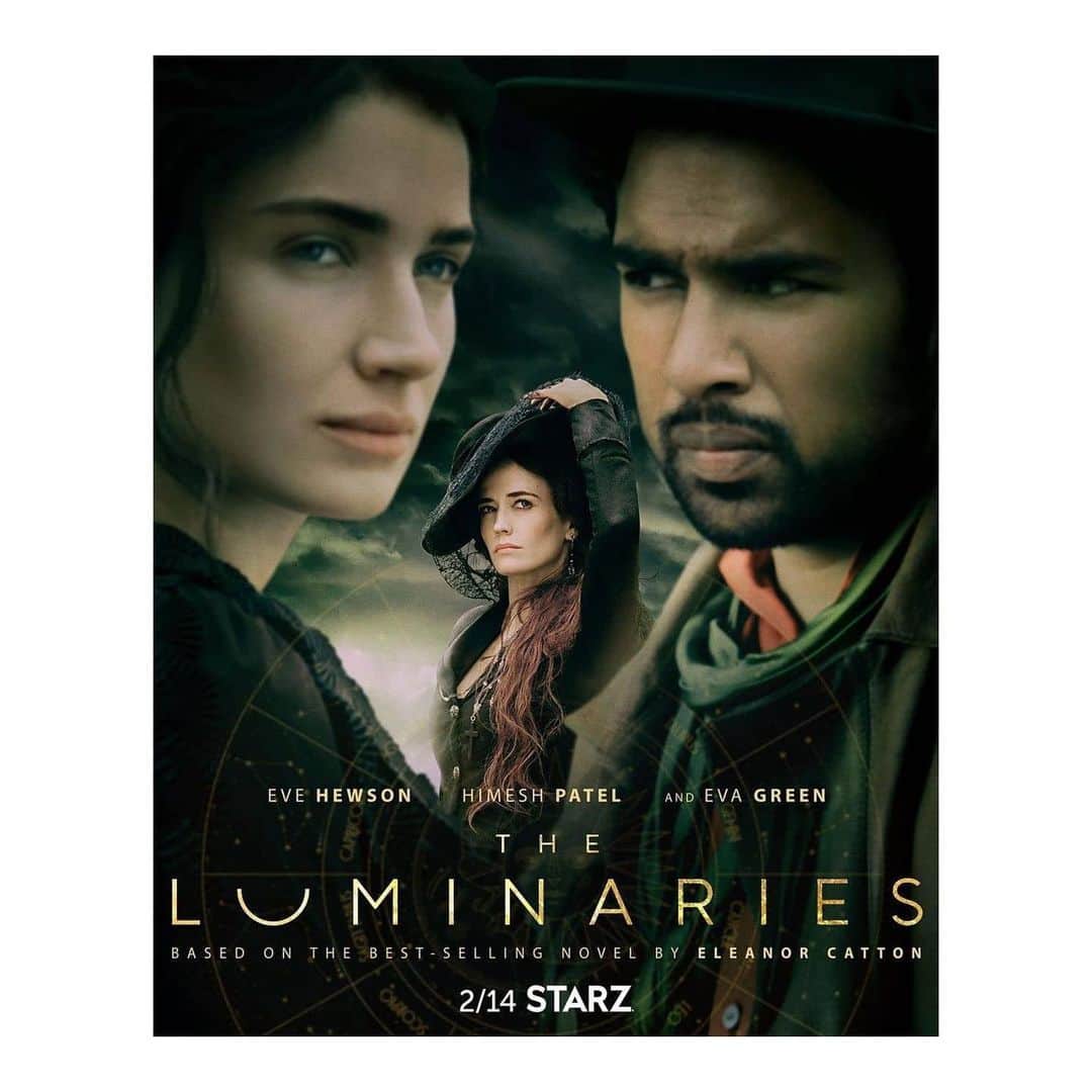 エヴァ・グリーンのインスタグラム：「America, you have a date with THE LUMINARIES tonight on @starz ! ...Happy Valentine’s Day 🌹❤️」
