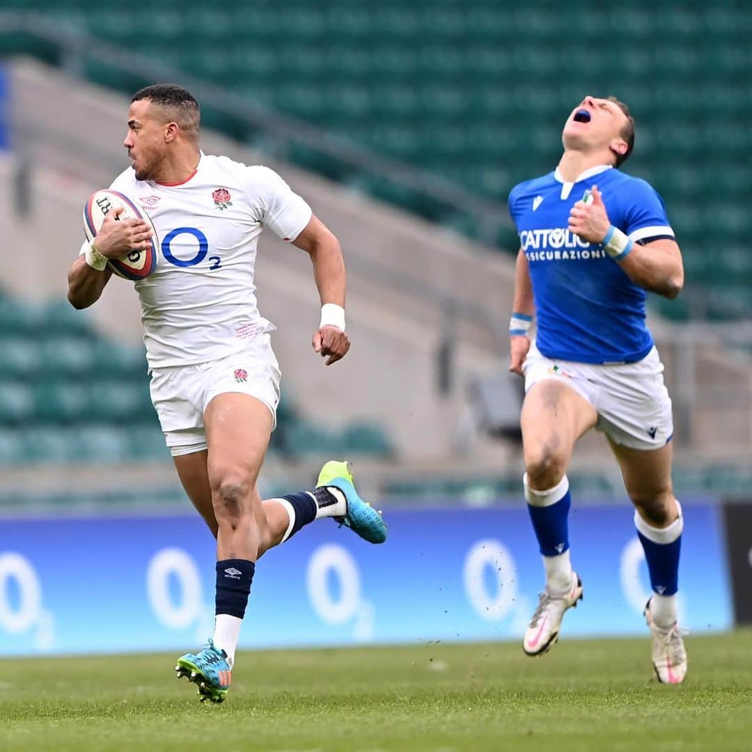ラグビーイングランド代表のインスタグラム：「On to round 3️⃣🔜🌹  #GuinnessSixNations」