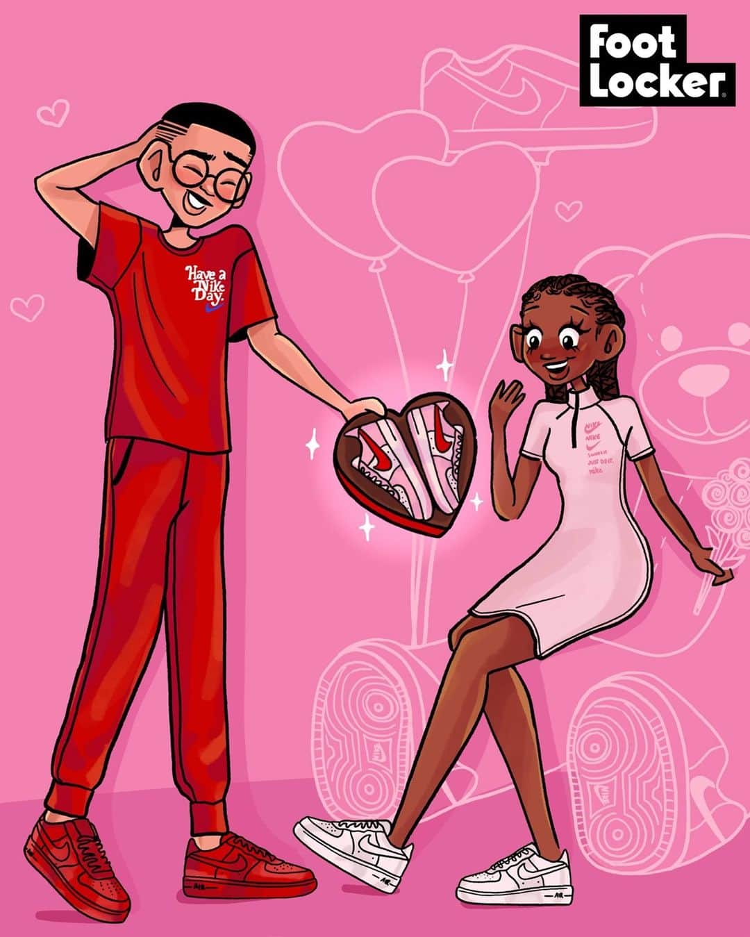 Foot Lockerのインスタグラム：「A gift from the ❤️ Happy #valentinesday」