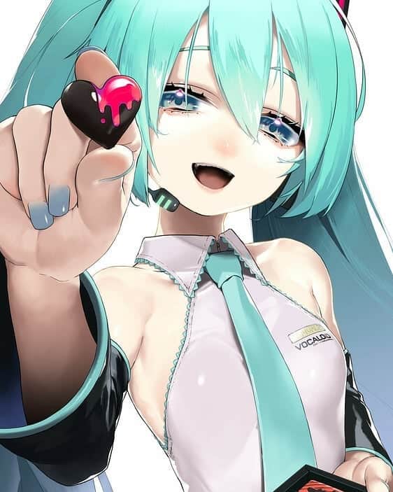 初音ミクさんのインスタグラム写真 - (初音ミクInstagram)「Hey, you're my valentine right? Do you want a chocolate? A bath? Or...me? 😳  Artist: Rsk  #初音ミク #HatsuneMiku #Twitter #Kawaii #Pixiv #Vocaloid #Anime #Valentines」2月15日 4時10分 - mikuhatsune