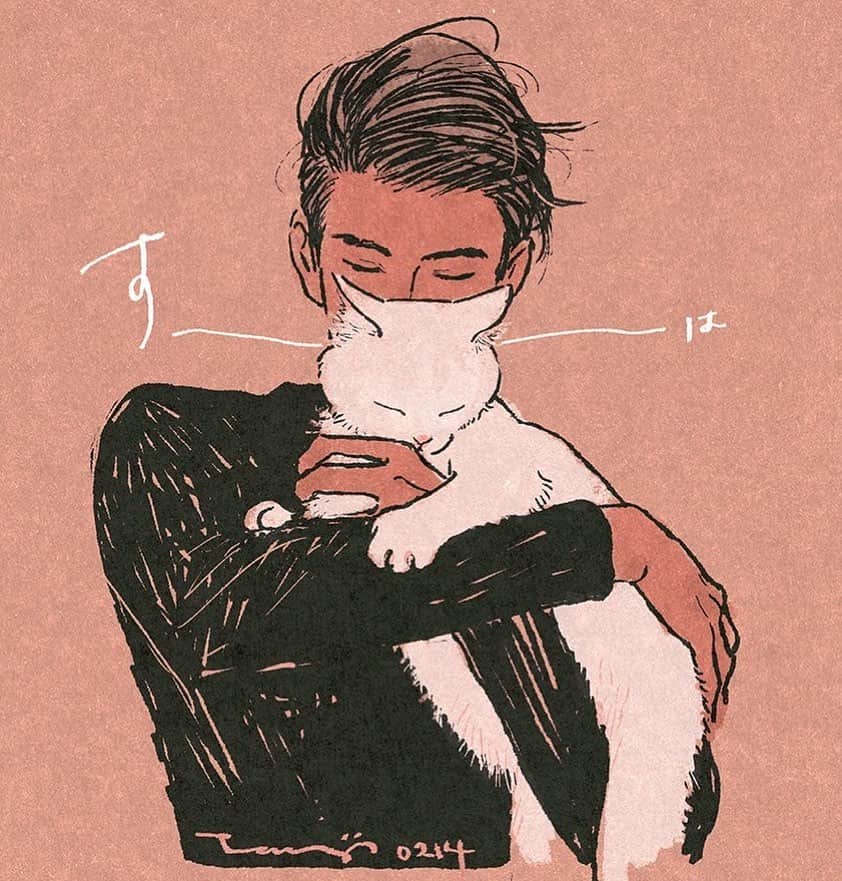 丹地陽子のインスタグラム：「#cat #illustration」