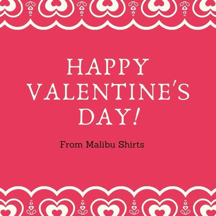 マリブシャツのインスタグラム：「❣️Happy Valentine’s Day! ❣️」