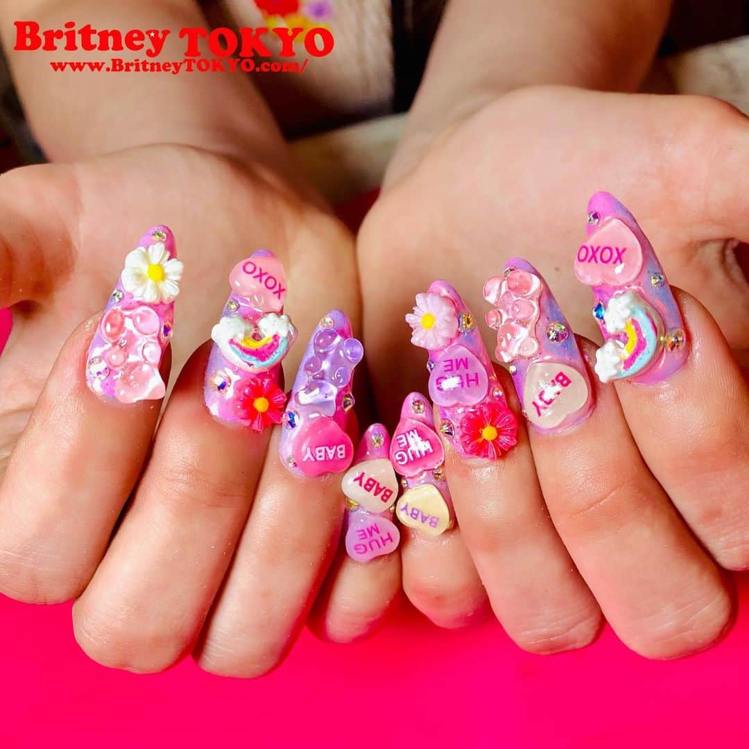 Britney TOKYOさんのインスタグラム写真 - (Britney TOKYOInstagram)「Happy Valentine’s Day🧸❤️ @ashley.cordelia   #nailart #nails #fashion #art #britneytokyo」2月15日 9時16分 - britneytokyo