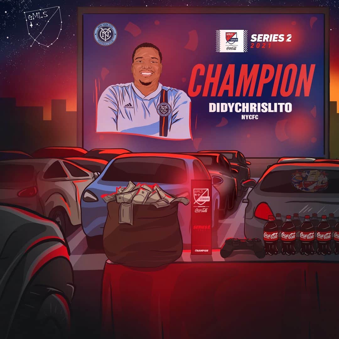 Major League Soccerのインスタグラム：「BACK-to-BACK @emlsgaming League Series Champ! @didychrislito_ x @nycfc 🏆🏆」