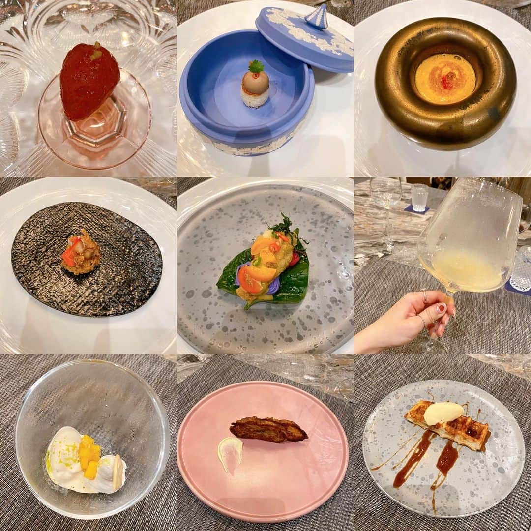 GYEON SEOのインスタグラム：「About last night dinner . . every dish was just perfect  thank you Chef.Andy @chefandyyang #foodisart #gsfoodporn」