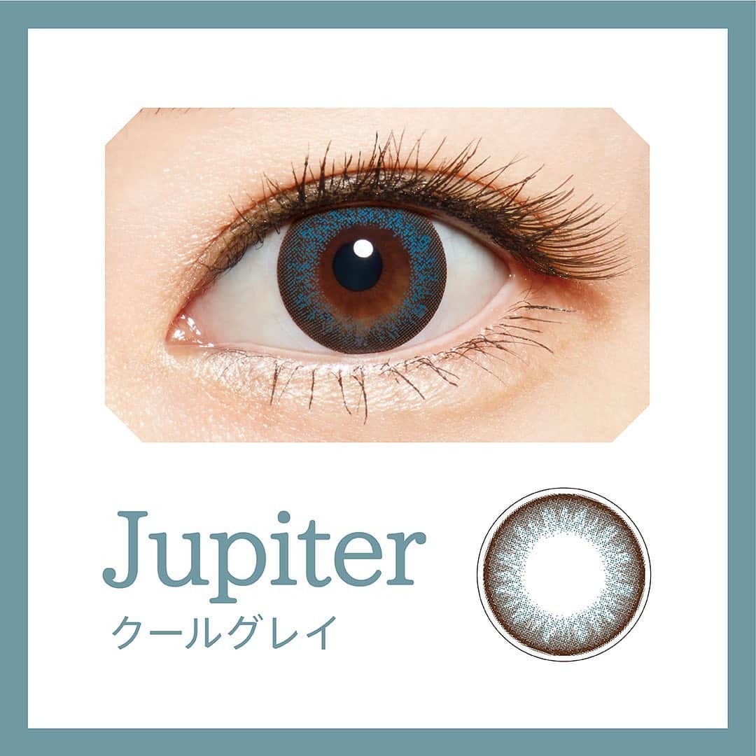 【公式】ボシュロム スターリーのインスタグラム：「レンズデザインのご紹介✨   「ジュピター クールグレイ」 ダークブラウンと差し色のブルーグレイで、クリアな瞳へ。顔全体が透明感あふれる印象に。  #クリアアンドビューティ #ジュピタークールグレイ #ボシュロムスターリー #スターリー #ボシュロム #カラコン #南夏希 #透明感 #クリア #ダークブラウン #ダークブラウンレンズ #ブラウンレンズ #ブルーグレイ #差し色 #ジュピター  ■販売名：スターリー® ■医療機器承認番号：22600BZX00175000」