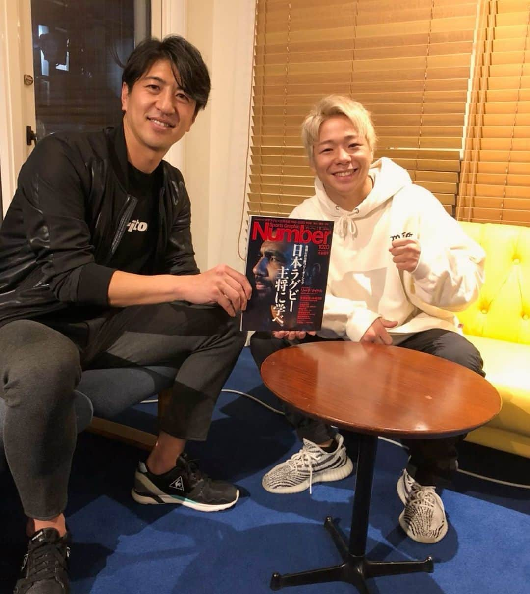 武尊さんのインスタグラム写真 - (武尊Instagram)「雑誌Numberの取材で K-1の実況でもお馴染みの田中大貴アナと🎤 #number @daiki.tanaka_1980」2月15日 20時25分 - k1takeru