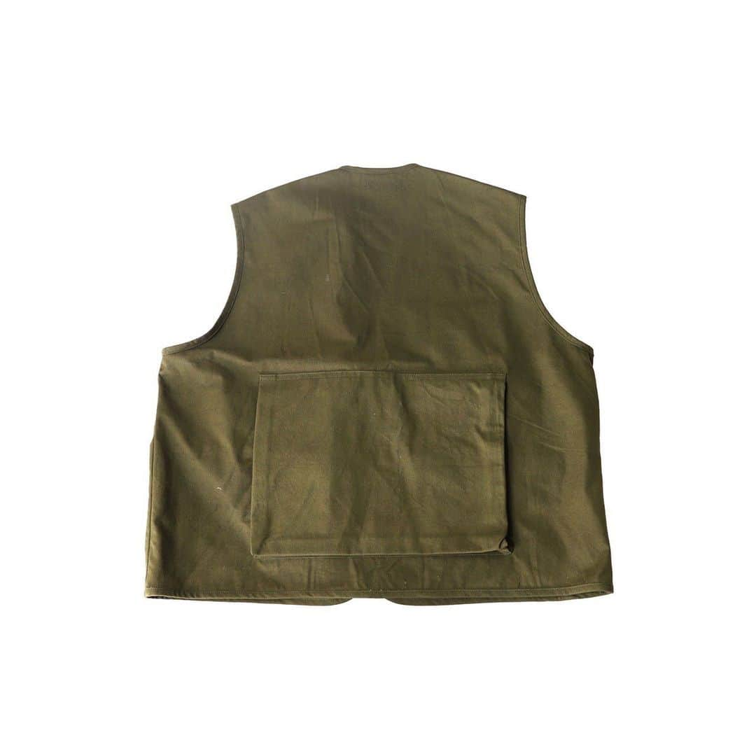 スロウさんのインスタグラム写真 - (スロウInstagram)「: SLOW limited item deadstock military tentcloth fishing vest 50sミリタリー テントクロスをSLOWのフィルターを通し再構築したクロージングシリーズ。 ※路面店限定 オンライストアはもう少々お待ちくださいませ」2月15日 20時44分 - slow2008