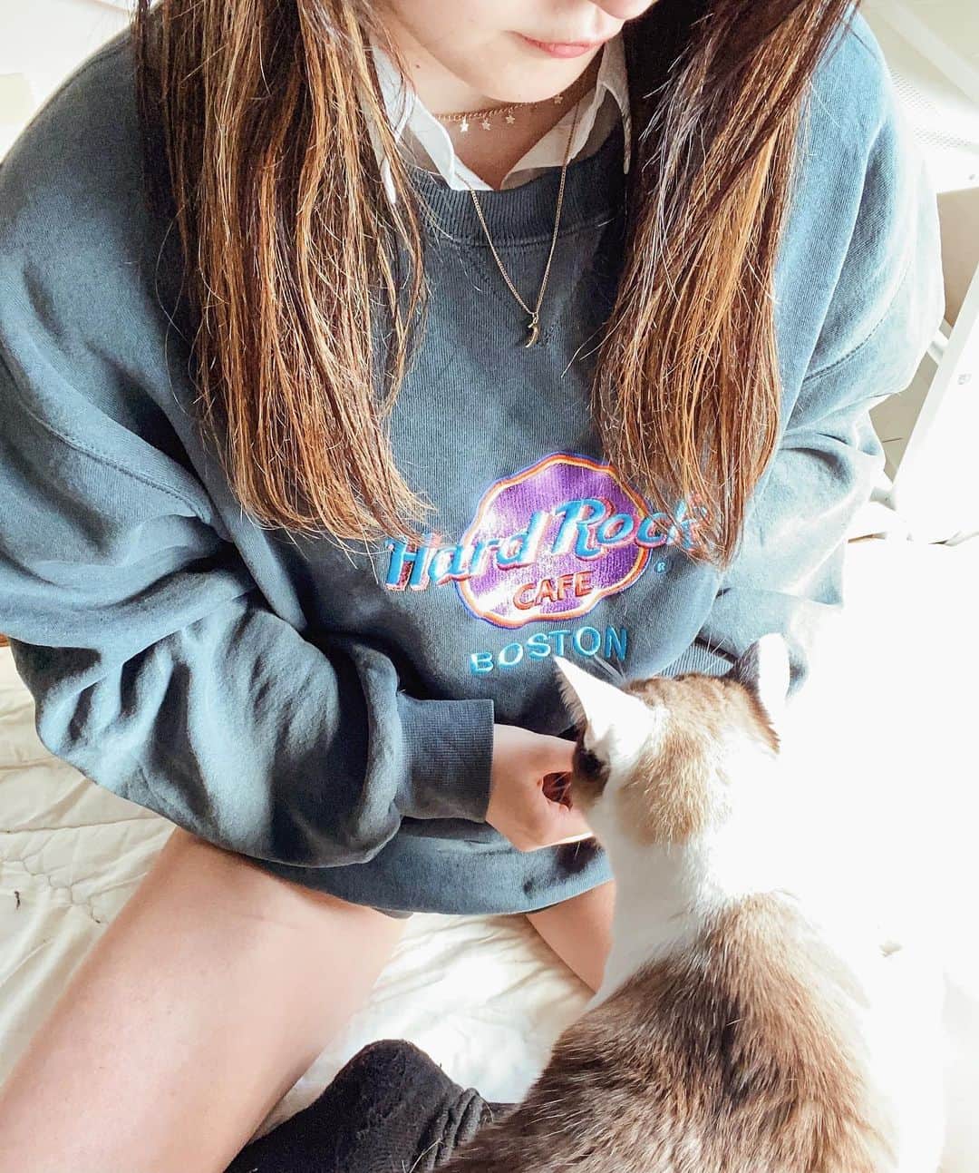 YUUのインスタグラム：「息子と娘🐱🐱 . 毎日癒しをありがと🥺👶🏼 . . . #猫のいる暮らし #baby_koarea」