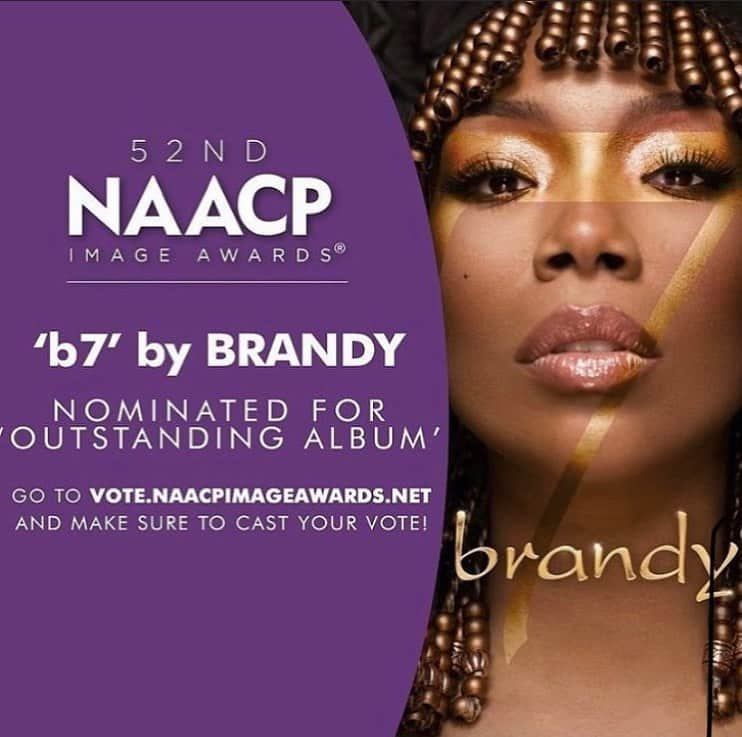 ブランディさんのインスタグラム写真 - (ブランディInstagram)「Go Vote For Brandy For Outstanding Album @naacpimageawards  LINK IN BIO ✨💿 • • • @naacpimageawards @brandy」2月15日 16時15分 - 4everbrandy